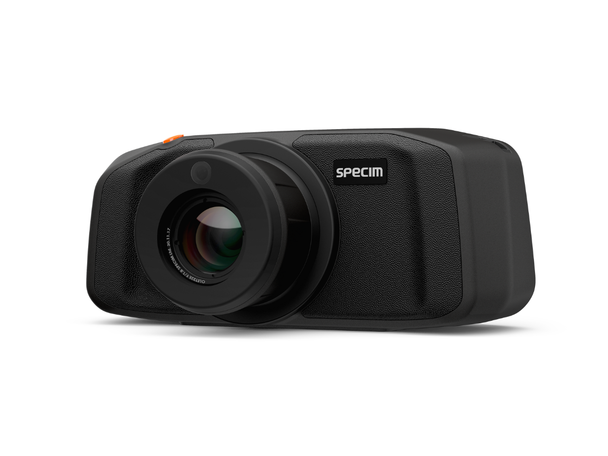 Front view of Specim IQ VNIR mobile hyperspectral camera
