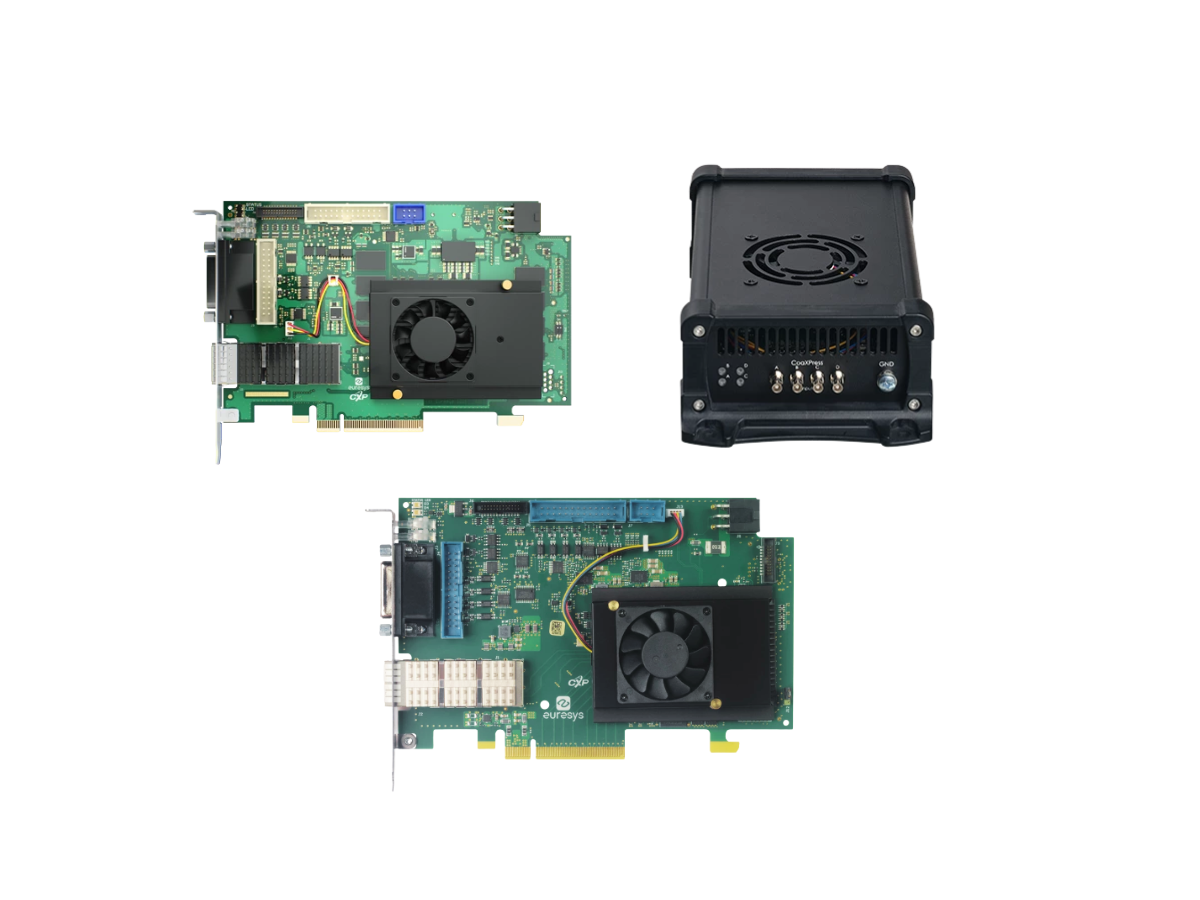 Euresys CoaXPress over Fiber frame grabber images