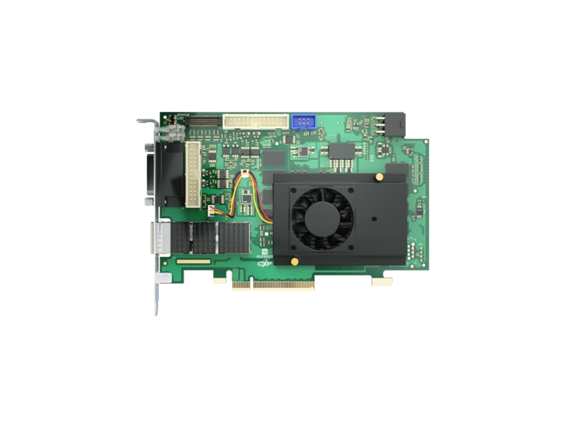 Euresys CoaXPress over Fiber frame grabber top view