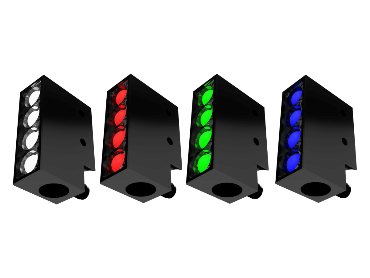GWI 123 lights in a row, including white, red, green and blue