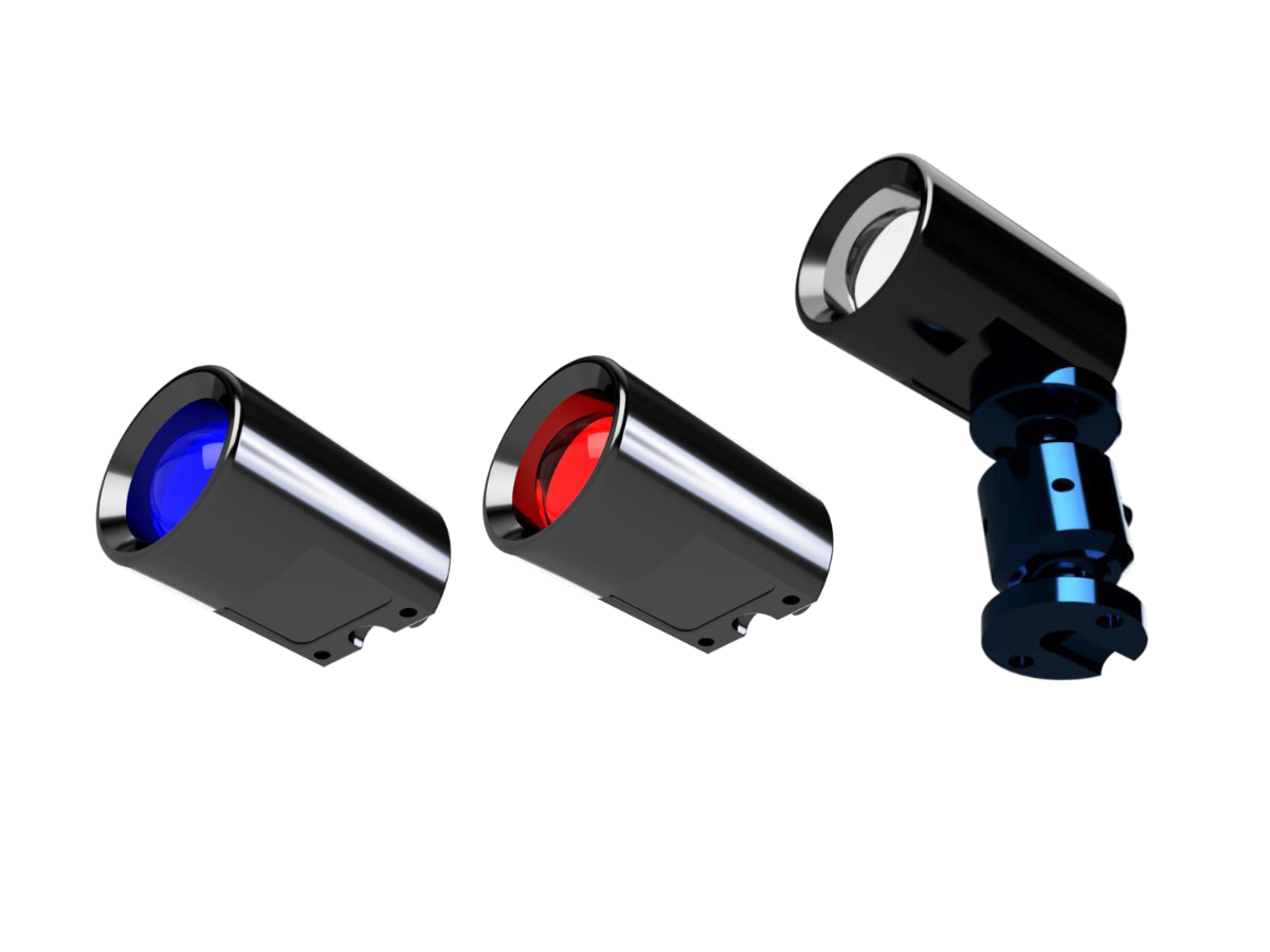 GWI eyeball mini lights in blue, red and white