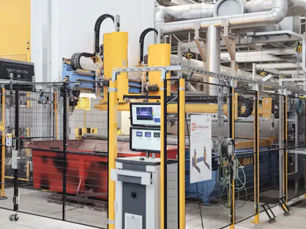 INDU-SCAN system set up in industrial manufacturing environment