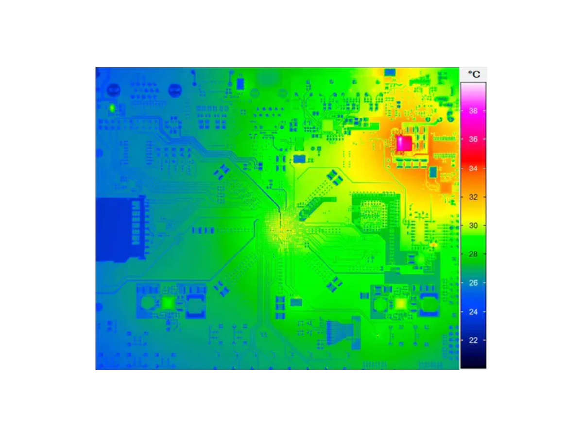 Thermal Image of Electronics Board