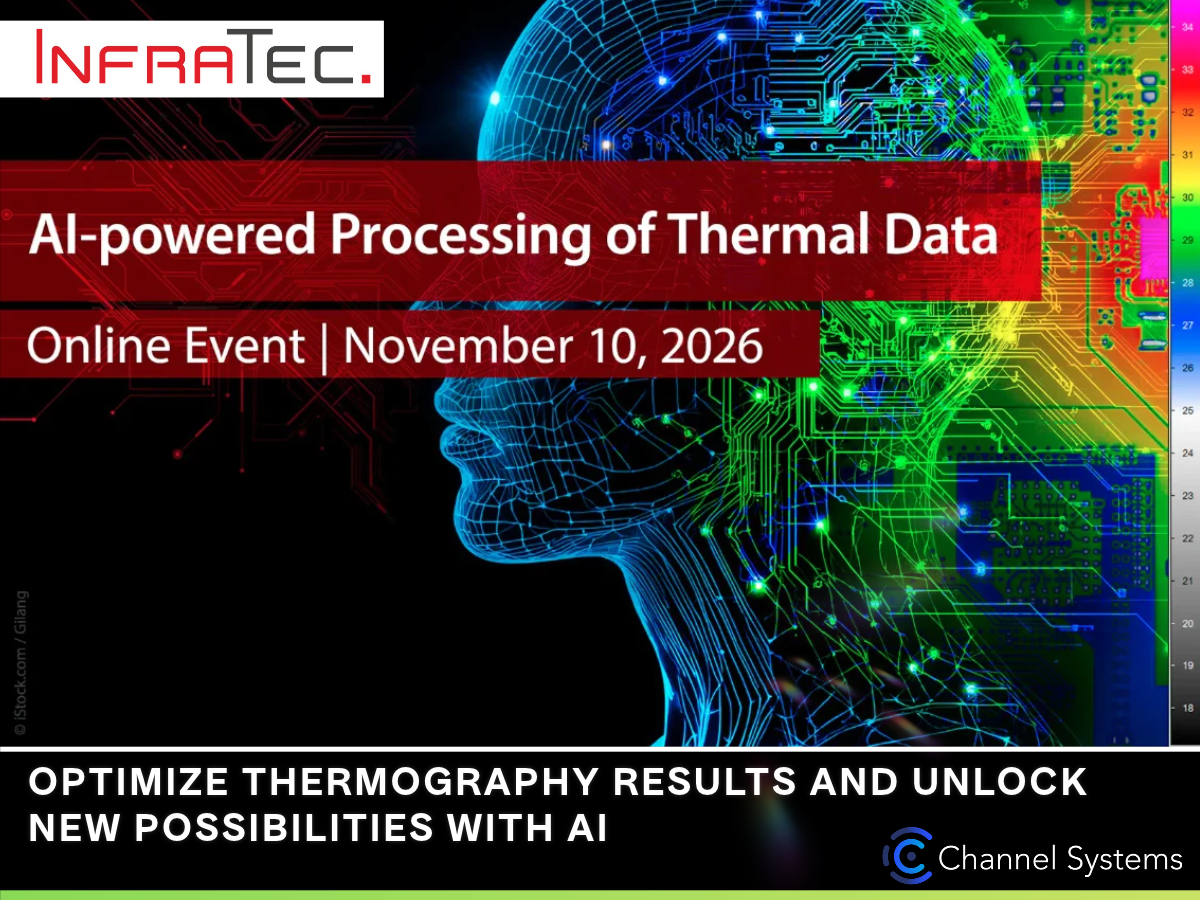 AI powered processing of thermal data online event image
