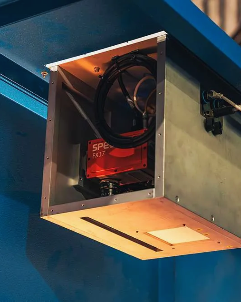 Specim FX17 hyperspectral camera inside an enclosure