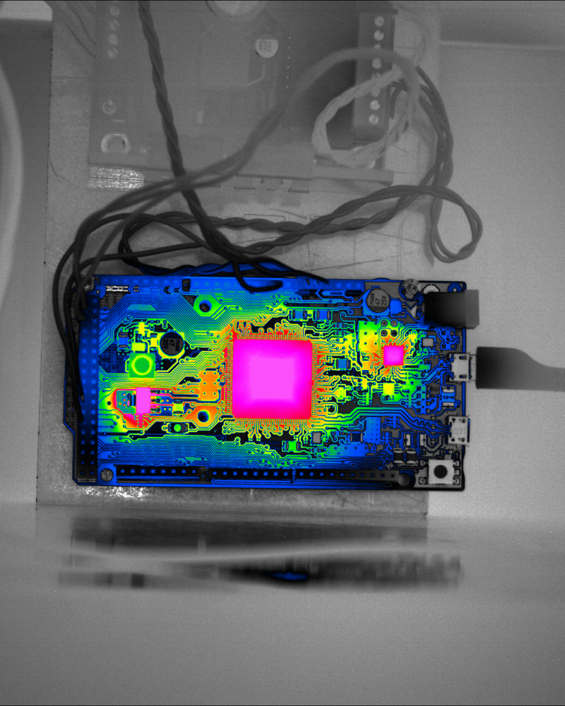 PCB imaged in IR